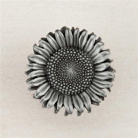 Acorn Mfg DQ8PP Artisan Collection Sunflower Knob, Antique Pewter DQ8PP